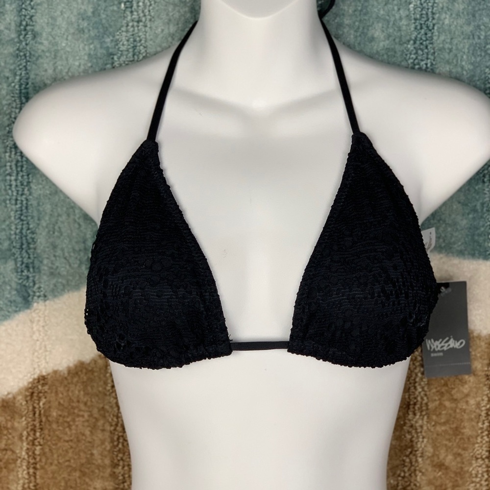 SMALL black triangle‎ bikini top Mossimo